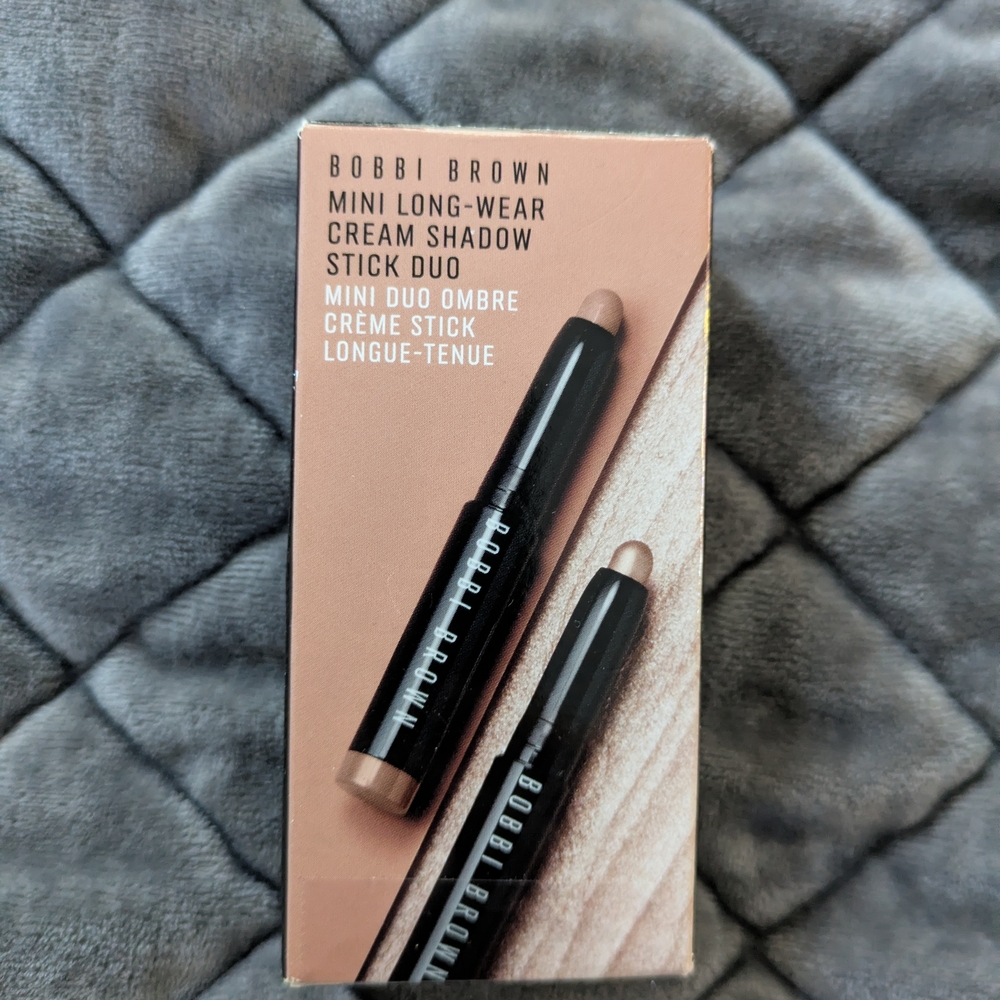 Bobbi Brown Mini Long-Wear Cream Shadow Stick Duo - Black and Tan
